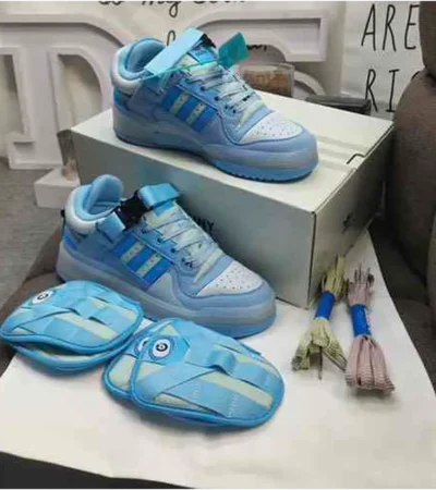 Premium Adidas Bad Bunny Blue Shoes For Men (SP471) - Image 2