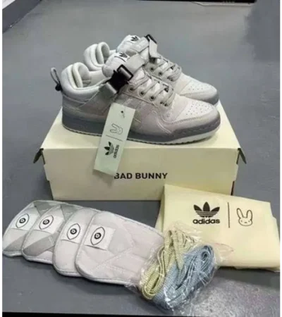 Premium Adidas Bad Bunny Grey Shoes For Men (FST1103) - Image 2