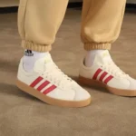 Premium Adidas Court Vl Cream Red Shoes For Men (SW5860)