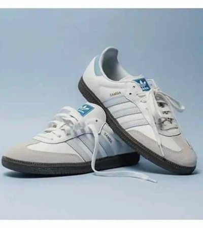 Premium Adidas Samba Halo Blue Shoes For Men (SNC554)