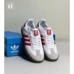 Premium Adidas Samba White Red Sneaker For Men (RMF16)