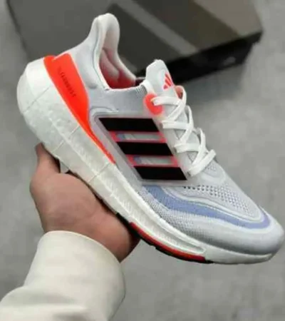 Premium Adidas Ultraboost White Orange Shoes For Men (BME154)