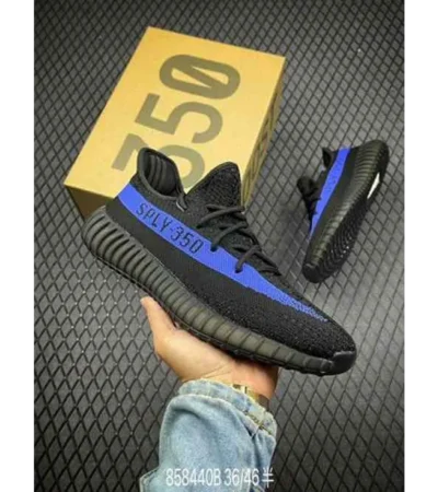 Premium Adidas Yeezy Boost 350 Black Blue Shoes For Men (BME159)