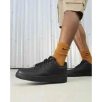 Premium Air Force 1 Black With Dustbag Pure Leather Shoes For Men (SHI514) - Image 3