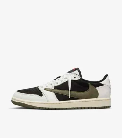 Premium Air Jordan 1 X Travis Scott Olive Shoes For Men (SNC603)