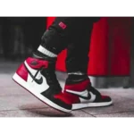 Premium Air Jordan Retro 1 Bred Toe High Shoes For Men (SHI513) - Image 3
