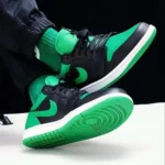 Premium Air Jordan Retro 1 Low Black Lucky Green Shoes For Men (FST1149) - Image 3