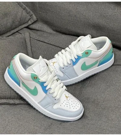 Premium Air Jordan Retro 1 Low Se Emerald Rise Shoes For Men (FST1142)