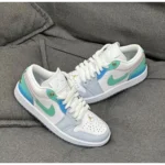 Premium Air Jordan Retro 1 Low Se Emerald Rise Shoes For Men (LL503) - Image 2