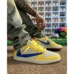 Premium Air Jordan Retro 1 Travis Scott Canary Shoes For Men (FST1240) - Image 2