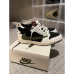 Premium Air Jordan Retro 1 Travis Scott Olive Shoes For Men (BME39)