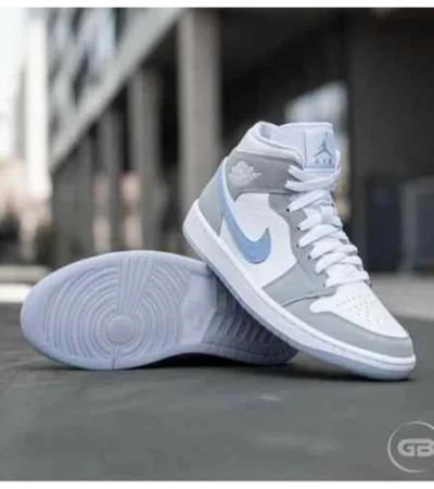 Premium Air Jordan Retro 1 Wolf Grey Shoes For Men (BME161) - Image 2