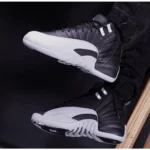 Premium Air Jordan Retro 12 Black Wolf Grey Shoes For Men (FST1110) - Image 3