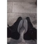 Premium Air Jordan Retro 12 Black Wolf Grey Shoes For Men (FST1110) - Image 4