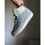 Premium Air Jordan Retro 2 Sp Union Grey Shoes For Men (FST1199) - Image 2