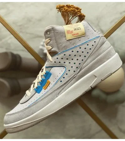 Premium Air Jordan Retro 2 Sp Union Grey Shoes For Men (FST1199)