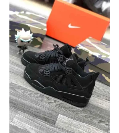 Premium Air Jordan Retro 4 Black Cat Shoes For Men (BME133) - Image 2