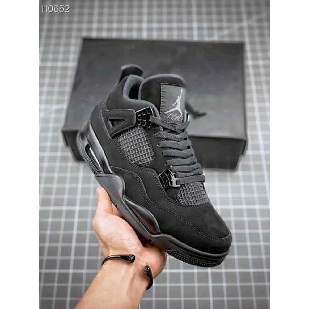 Premium-Air-Jordan-Retro-4-Black-Cat-Shoes-For-Men-Bme133.Webp Premium Air Jordan Retro 4 Black Cat Shoes For Men (Bme133)