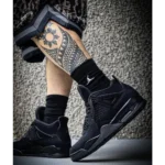 Premium Air Jordan Retro 4 Black Cat Shoes For Men (FST1172) - Image 3