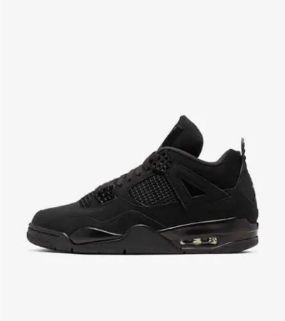 Premium Air Jordan Retro 4 Black Cat Shoes For Men (SNC588)