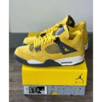 Premium Air Jordan Retro 4 Lightning Tour Yellow Shoes For Men (FST1169)