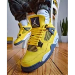 Premium Air Jordan Retro 4 Lightning Tour Yellow Shoes For Men (FST1169) - Image 4
