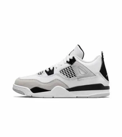Premium Air Jordan Retro 4 Military Black Shoes For Men (SNC586)