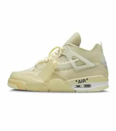 Premium Air Jordan Retro 4 Off White Sail Shoes For Men (SNC585)