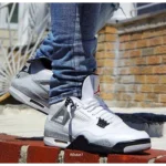 Premium Air Jordan Retro 4 White Cement Shoes For Men (FST1170) - Image 2