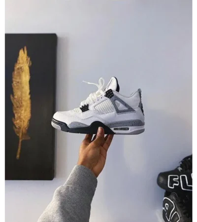 Premium Air Jordan Retro 4 White Cement Shoes For Men (FST1170)