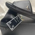 Premium Air Jordan Super Play Black Gold Slide For Men (SP496) - Image 2
