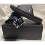 Premium Air Jordan Super Play Black Gold Slide For Men (SP496)