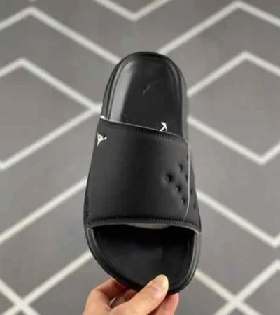 Premium Air Jordan Super Play Black Slide For Men (SP499) - Image 2