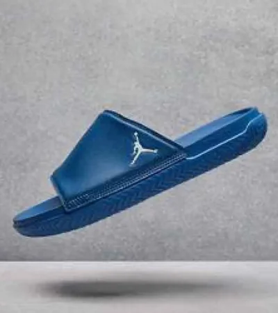 Premium Air Jordan Super Play Blue Gold Slide For Men (SP497)