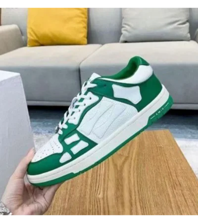 Premium Amiri Skel Low Top Green White Shoes For Men (FST1214) - Image 2