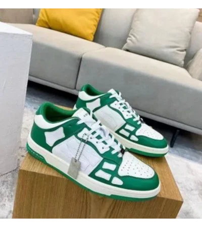 Premium Amiri Skel Low Top Green White Shoes For Men (FST1214)