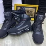 Premium Balenciaga High Top Full Black Shoes For Men (FST1200) - Image 2