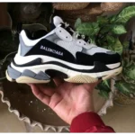 Premium Balenciaga Triple S Grey Black Shoes For Men (SW5695)