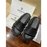 Premium Balmain Ari Black Slide For Men (SP509)