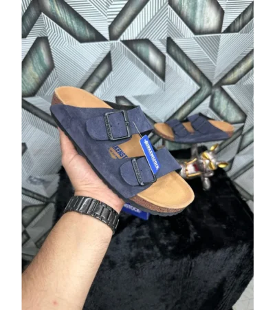 Premium Birkenstock Arizona Navy Blue For Men (SIS384)