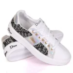 Premium Christian Gold Logo Created Sneakers Black Shoes For Men (FST1222)