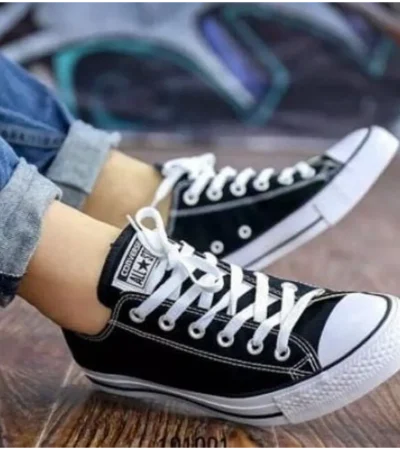 Premium Converse All Star High Black Shoes For Men (LL509)