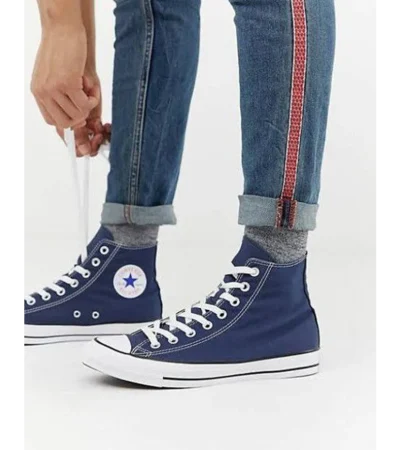 Premium Converse All Star High Navy Shoes For Men (FST1223)