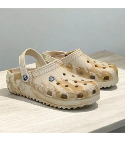 Premium Crocs Classic Clogs Marbled Beige For Men (FST1126) - Image 2