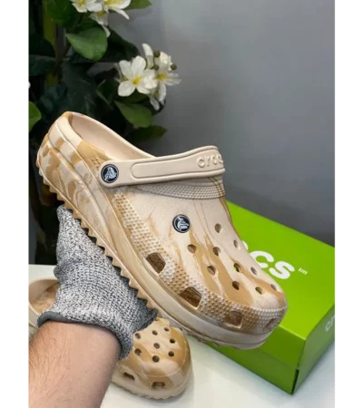 Premium Crocs Classic Clogs Marbled Beige For Men (FST1126)