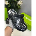 Premium Crocs Classic Clogs Marbled Black Clogs For Men (FST1125)