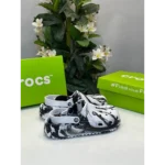 Premium Crocs Classic Clogs White Black For Men (FST1128)
