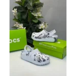 Premium Crocs Classic Clogs White Grey For Men (FST1127) - Image 2