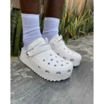 Premium Crocs Classic Hiker White Clogs For Men (BME104) - Image 3