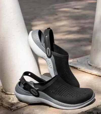 Premium Crocs Lite Ride 360 Black Grey Clogs For Men (BME75) - Image 2